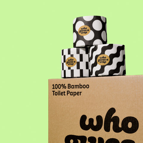 Premium 100% Bamboo Toilet Paper - 24 Super Long Rolls